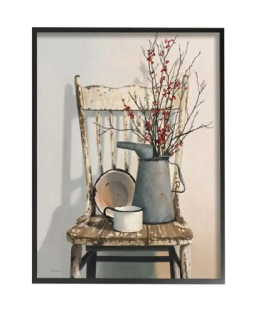 Stupell Industries Retro Rustic Things Neutral Painting Black Framed Giclee Texturized Art Collection By Cecile Baird