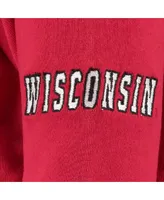 Women's Cardinal Wisconsin Badgers Big Logo Pullover Hoodie