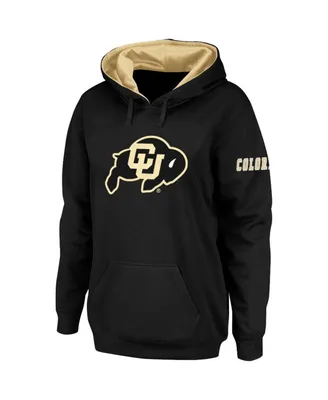 Women's Black Colorado Buffaloes Big Logo Pullover Hoodie