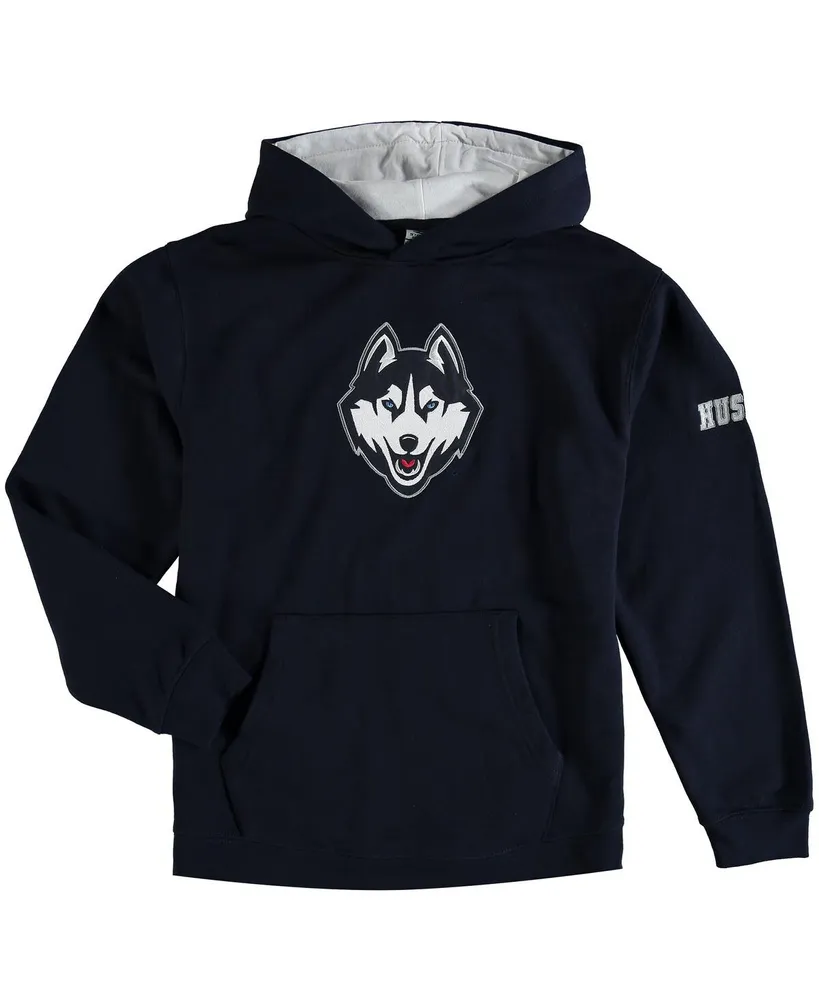 Big Boys Navy UConn Huskies Logo Pullover Hoodie