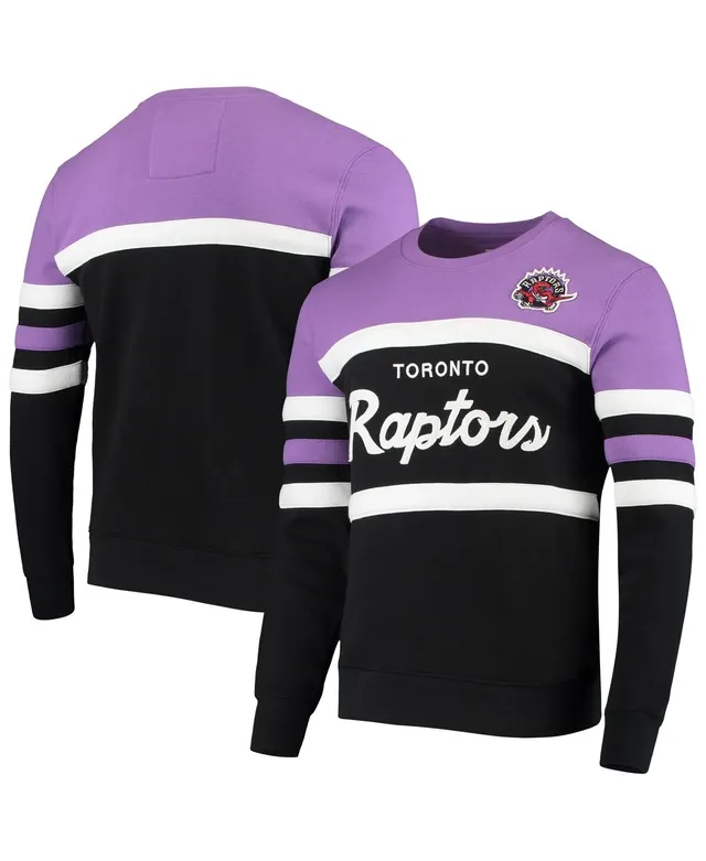 Men's Mitchell & Ness Vince Carter Purple Toronto Raptors Hardwood Classics  Name & Number Pullover Hoodie