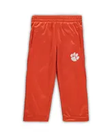 Toddler Boys Orange Clemson Tigers Poly Fleece Full-Zip Hoodie and Pants Set