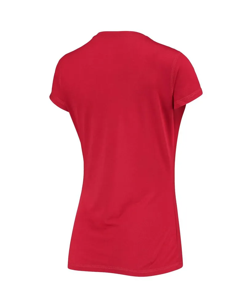 Women's Red, Navy Washington Nationals Lodge T-shirt and Pants Sleep Set