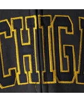 Women's Charcoal Michigan Wolverines Arched Name Full-Zip Hoodie