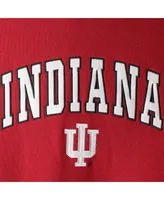 Big Boys Crimson Indiana Hoosiers 2-Hit Team Pullover Hoodie