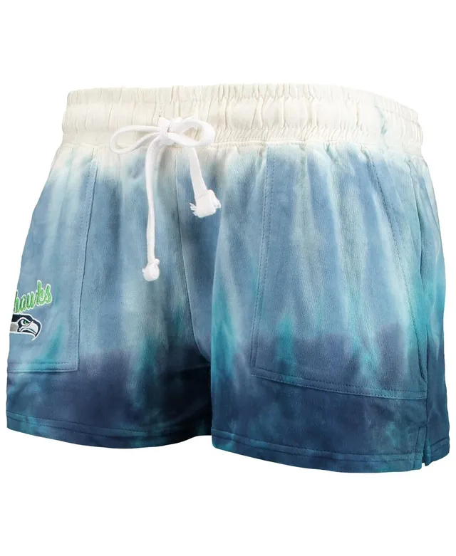 Seattle Seahawks WEAR by Erin Andrews Women's Tie-Dye Cropped Pullover  Sweatshirt & Shorts Lounge Set - Royal