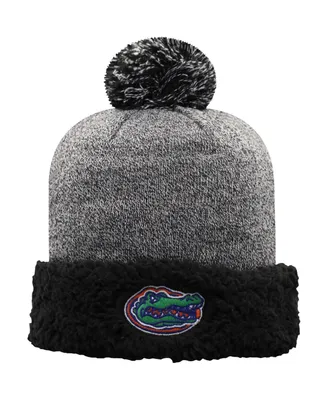 Women's Black Florida Gators Snug Cuffed Knit Hat with Pom