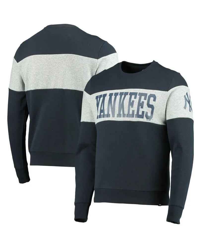 47 Brand NY Yankees pullover hoodie in navy with chest and back