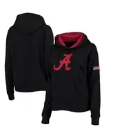 Women's Black Alabama Crimson Tide Big Logo Pullover Hoodie