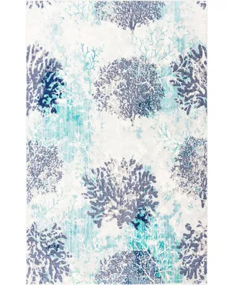 Closeout! Bayshore Home Beau Coral 5'3" x 8' Area Rug