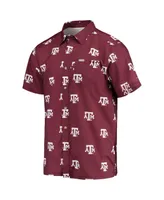 Men's Columbia Maroon Texas A&M Aggies Super Slack Tide Omni-Shade Button-Up Shirt