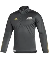 Men's adidas Charcoal Vegas Golden Knights Quarter-Zip Jacket