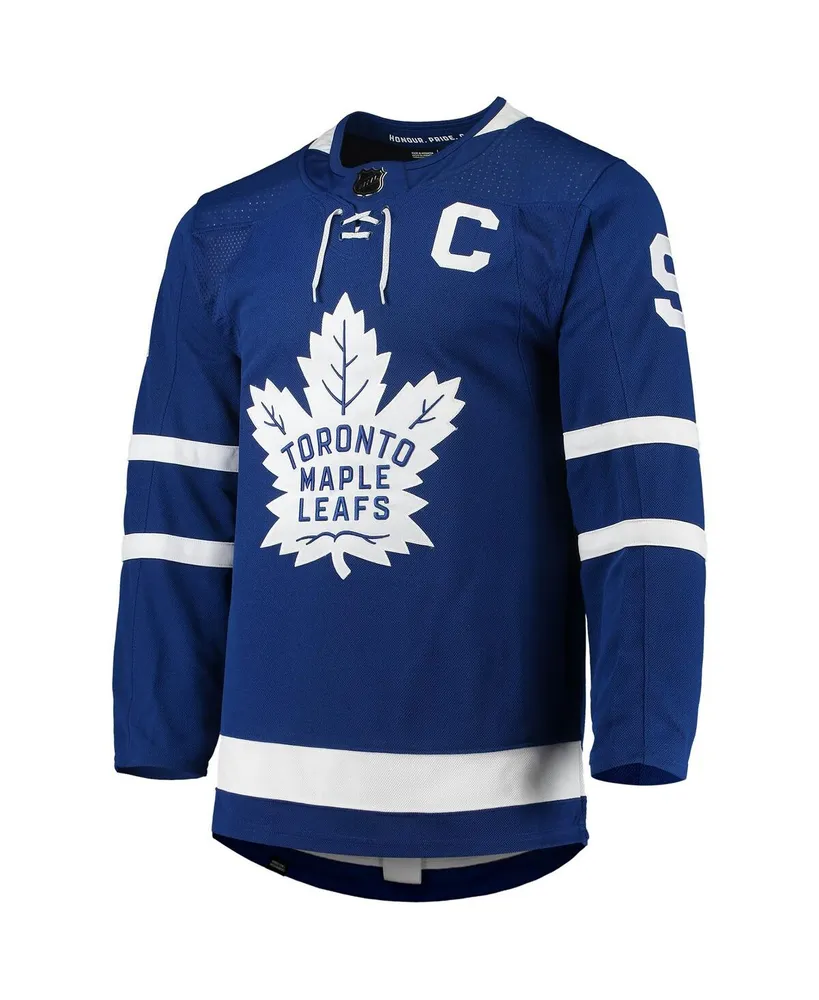 Men's adidas John Tavares Blue Toronto Maple Leafs Home Captain Patch Authentic Pro Player Jersey