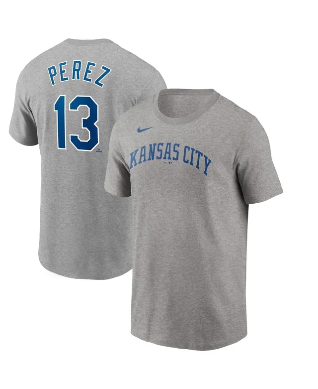 Men's Kansas City Royals Salvador Perez Nike Navy 2022 City Connect Name &  Number T-Shirt