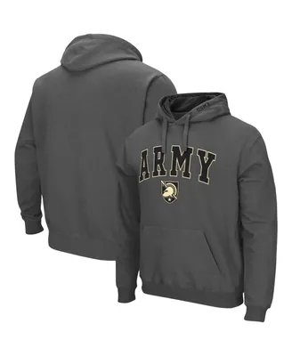 Men's Colosseum Charcoal Army Black Knights Arch and Logo 3.0 Pullover Hoodie