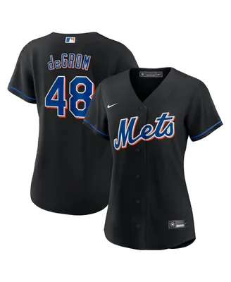 Women's Nike Jacob deGrom Black New York Mets 2022 Alternate Replica Player Jersey