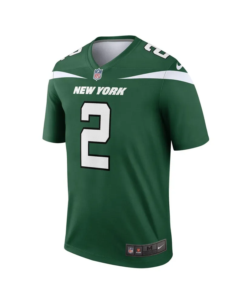 Men's Nike Zach Wilson Gotham Green New York Jets Legend Jersey