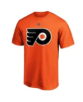 Men's Fanatics Carter Hart Orange Philadelphia Flyers Big and Tall Name Number T-shirt