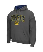 Men's Colosseum Charcoal Cal Bears Arch and Logo 3.0 Pullover Hoodie