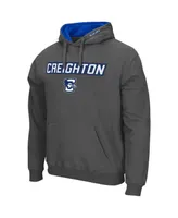 Men's Colosseum Charcoal Creighton Bluejays Arch and Logo Pullover Hoodie