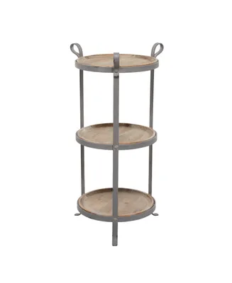 Iron Industrial Accent Table