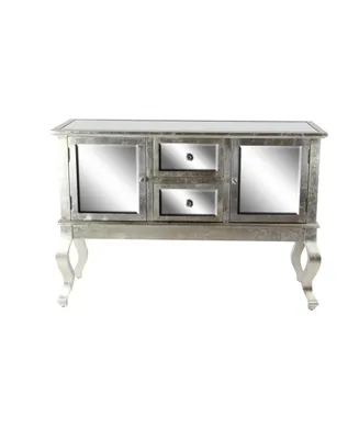 Wood Glam Buffet - Silver