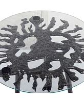 Aluminum Modern Accent Table