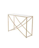 Iron Contemporary Console Table - Gold