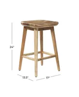 Wood Contemporary Stool