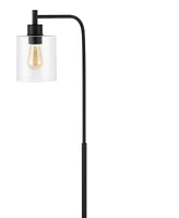 Axel Modern Glass Farmhouse Industrial Led Floor Lamp