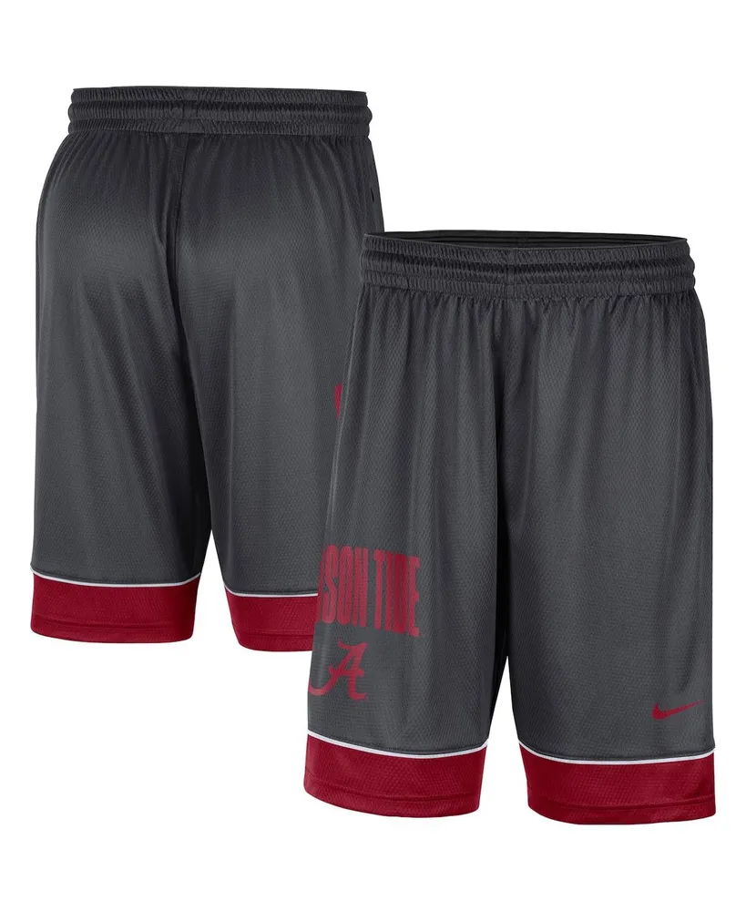 Men's Charcoal, Crimson Alabama Tide Fast Break Performance Shorts