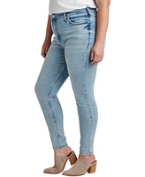 Silver Jeans Co. Women's Infinite Fit One Size Fits Four High Rise Skinny Jeans