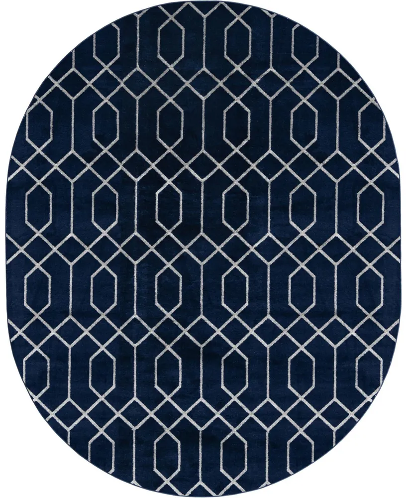 Marilyn Monroe Glam Trellis 7'10" x 10' Oval Area Rug