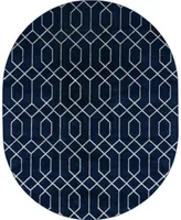 Marilyn Monroe Glam Trellis 7'10" x 10' Oval Area Rug