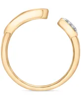 Wrapped Diamond Cut-Out Cuff Ring (1/6 ct. t.w.) in 14k Gold, Created for Macy's