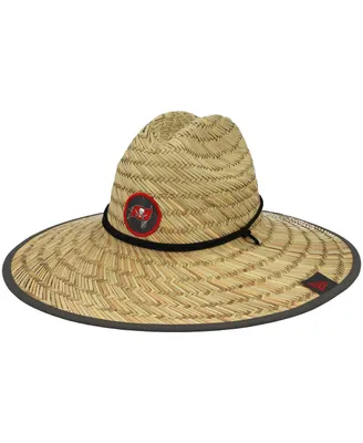 Men's New Era Natural Tampa Bay Buccaneers Nfl Training Camp Official Straw Lifeguard Hat