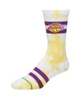 Men's Stance Los Angeles Lakers Tie-Dye Crew Socks