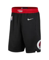 Men's Nike Black and Red Portland Trail Blazers 2021/22 City Edition Swingman Shorts