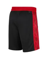 Men's Nike Black and Red Portland Trail Blazers 2021/22 City Edition Swingman Shorts