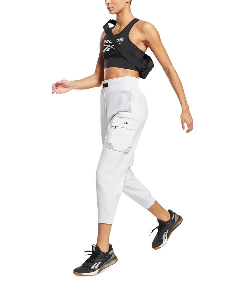 Reebok Women's Low Impact Graphic Logo Cotton Sports Bra