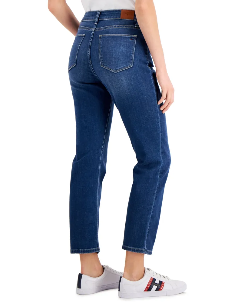 Tommy Hilfiger Women's Tribeca Th Flex Straight Leg Ankle Jeans