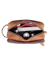 Tsd Brand Turtle Ridge Waxed Canvas Toiletry Bag
