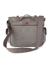 Tsd Brand Silver Road Canvas Messenger Bag