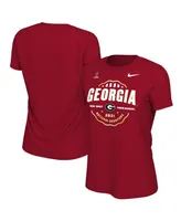 Women's Nike Red Georgia Bulldogs College Football Playoff 2021 National Champions Seal Celebration T-shirt