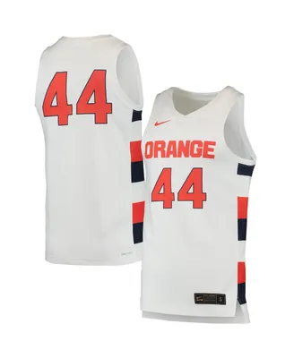 Men's Nike #44 White Syracuse Orange Team Replica Basketball Jersey