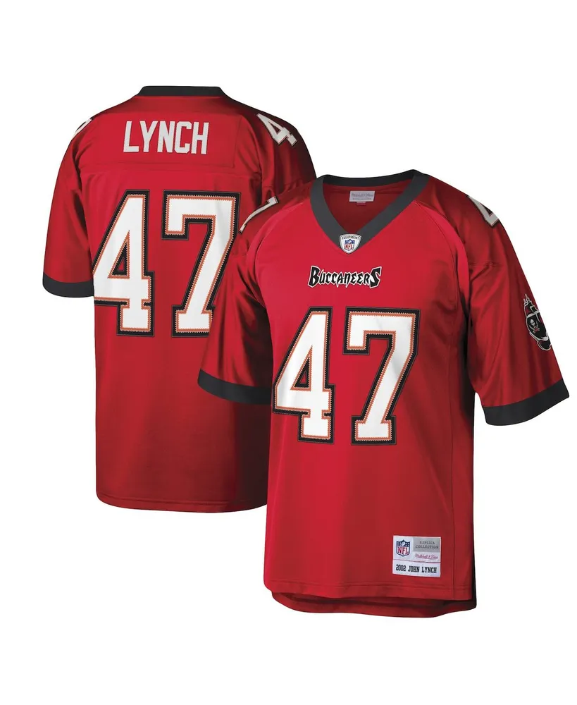 Men's Mitchell & Ness John Lynch Red Tampa Bay Buccaneers Legacy Replica Jersey