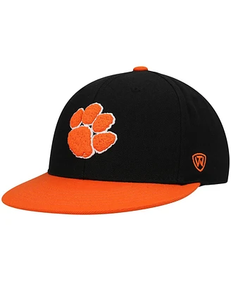 Men's Top of the World Black, Orange Clemson Tigers Team Color Two-Tone Fitted Hat