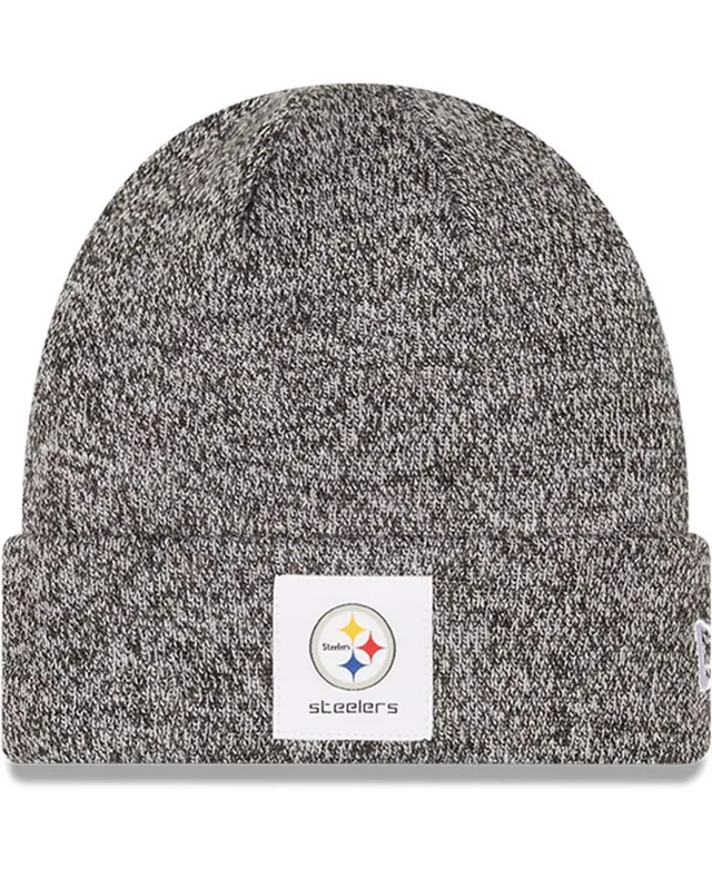 Lids Pittsburgh Steelers New Era Repeat Cuffed Knit Hat with Pom - Black