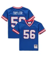 Preschool Boys and Girls Mitchell & Ness Lawrence Taylor Royal New York Giants Retired Legacy Jersey