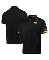 Men's Colosseum Black Iowa Hawkeyes Santry Polo Shirt